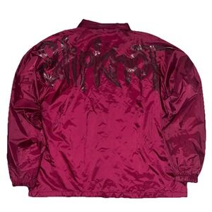 Slipknot Coach Jacket L Burgundy Windbreaker‎ NEW *flaw
